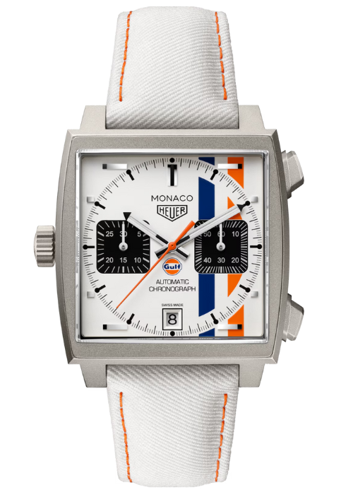 タグ・ホイヤー モナコ「クロノグラフ × ガルフ」