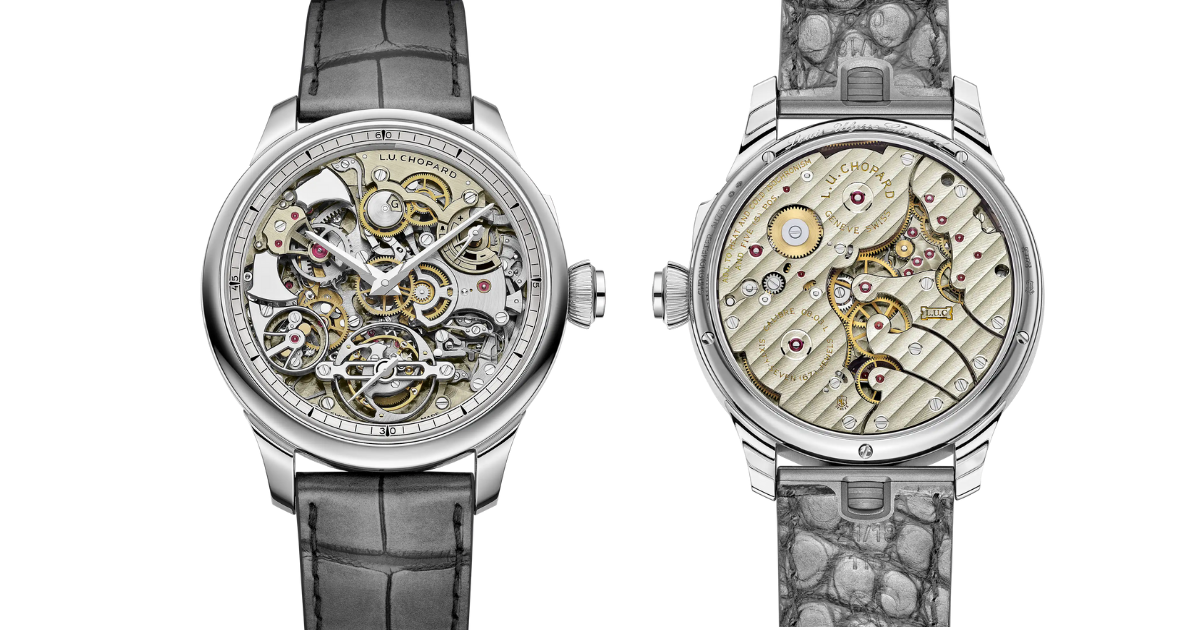 L.U.C グランド ストライク(Ref.161994-1001)　ダイヤルとケースバック