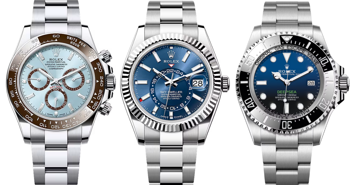 ディープシー・スカイドゥエラーブルー文字盤・コスモグラフ デイトナ プラチナ “アイスブルー”